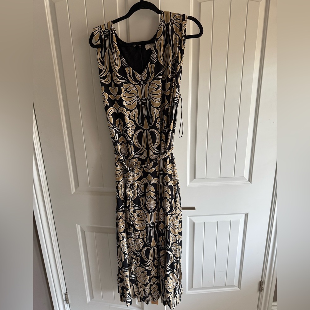 Laura Black and Gold Maxi Dress
